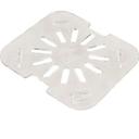 3068907 Storplus Clear Polycarbonate Sixth Size Food Pan Drain Grate Only, 4.75 X 4.25 X 0.5 in