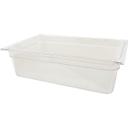 10202B07 Storplus Clear Polycarbonate Full Size Food Pan, 6 in Deep