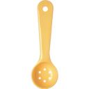 492304 Measure Miser Yellow Acetal Perforated Short Handle Portion Spoon, 1 oz Capacity
