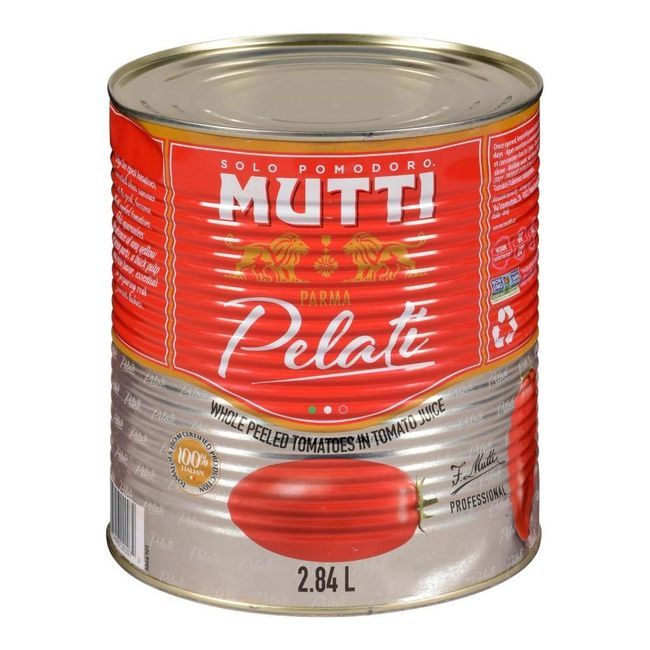 Mutti Tomates Entières Pelées, 3 Kg -- 6 Par Caisse