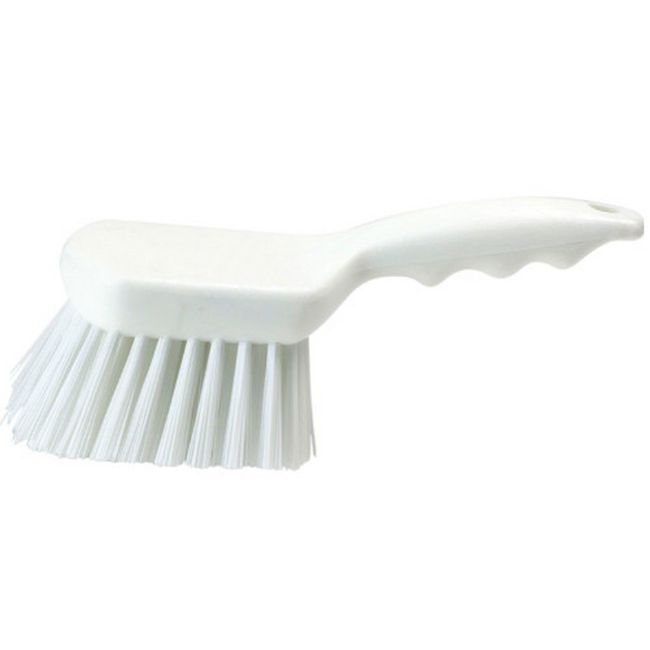 Carlisle 40541ec02 Sparta White Floater Scrub Brush With Polyester Bristles, 8 In Length