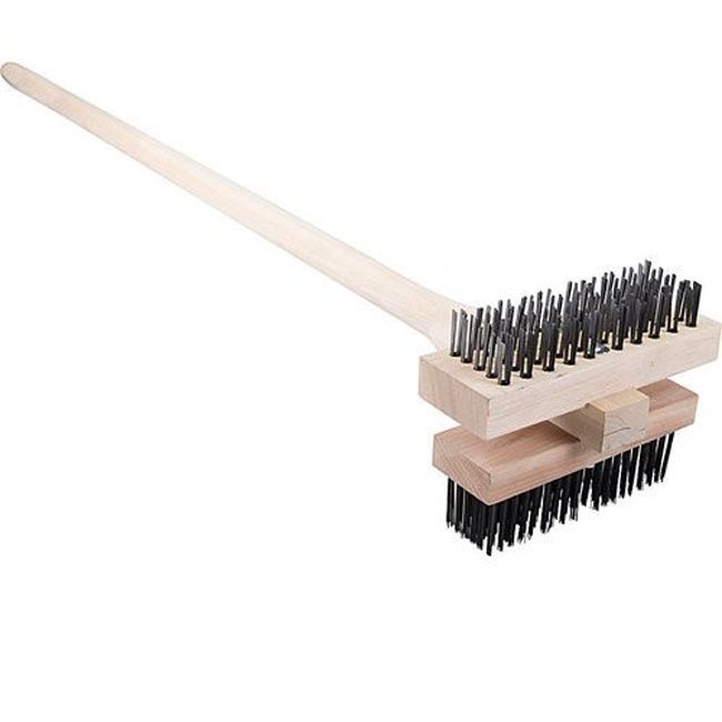 Carlisle 4029400 Brosse À Gril King En Acier Au Carbone Avec Manche, Longueur De 122 Cm