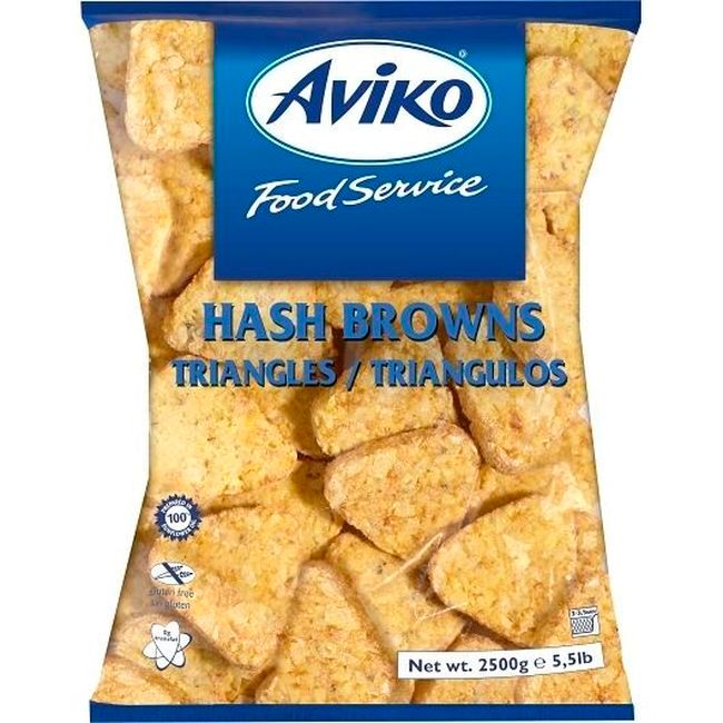 Aviko Hash Brown Triangles, 2500 G -- 4 Per Case