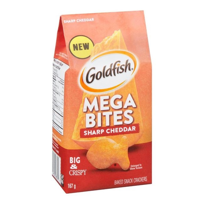 Goldfish Mega Sharp Cheddar Crackers