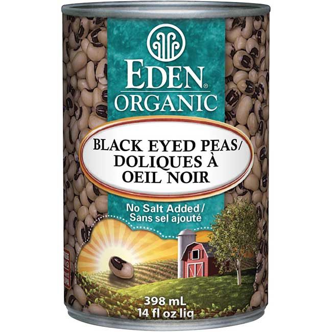 Eden Organic Black Eyed Peas, 398 Ml -- 12 Per Case