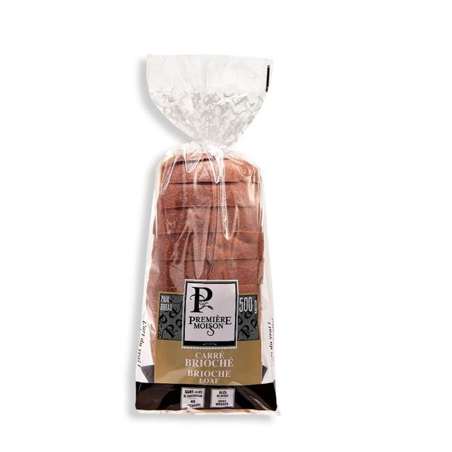 Premiere Moisson Brioche Square Bread, 500 G -- 9 Per Case