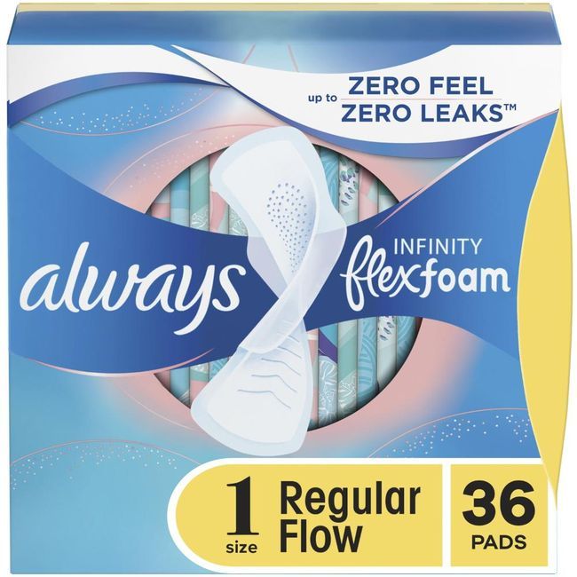 Always Regular Flow Sanitary Pad, 36 Count -- 6 Per Case
