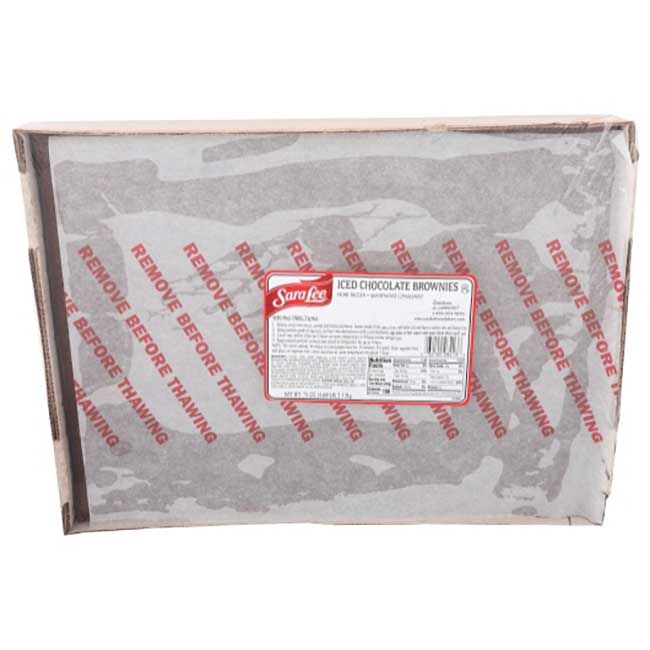 Sara Lee Brownie Glacé Au Chocolat Classique Sans Noix, 75 Oz -- 4 Par Boîte