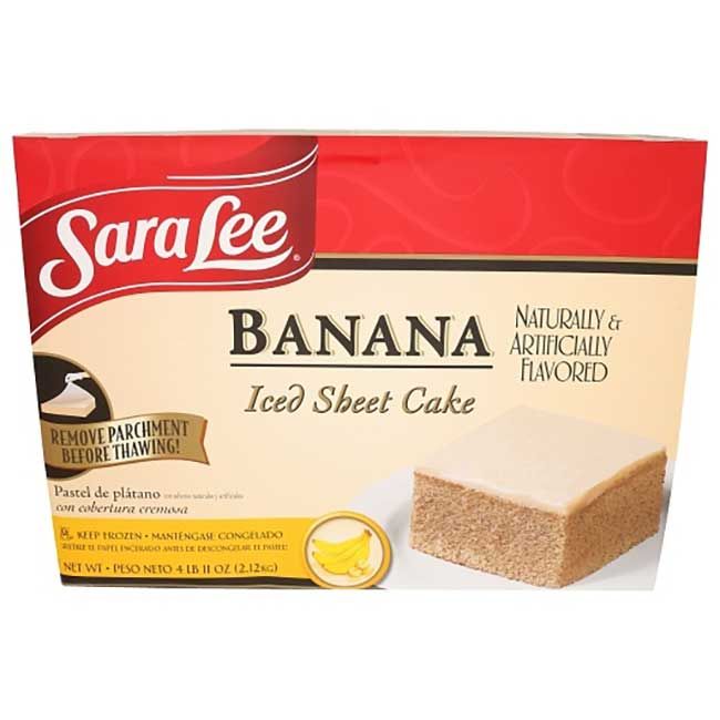Sara Lee Banana Sheet Cake, 12 X 16 In -- 4 Per Case