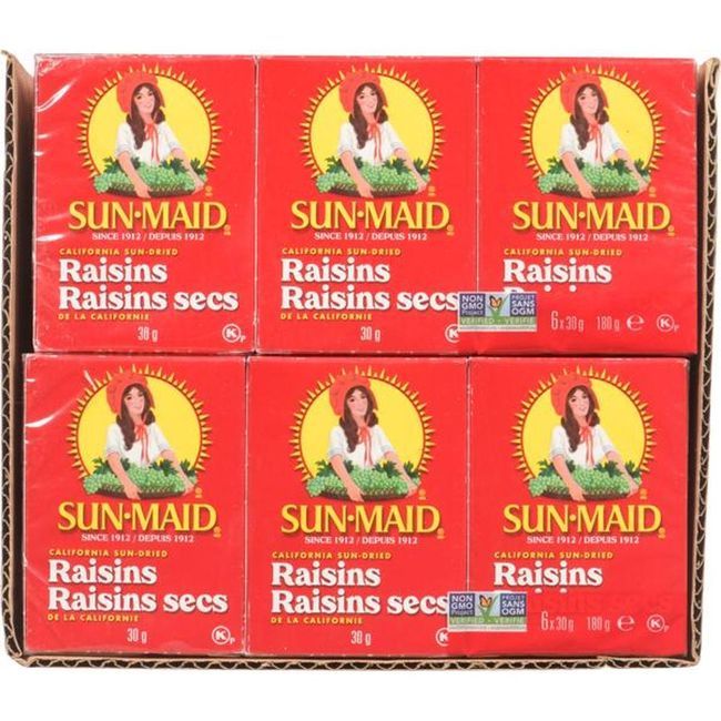 Sun Maid Raisins Secs De Californie, 30 G -- 72 Par Caisse