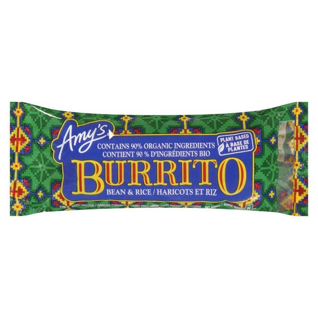Amy's Burrito Aux Haricots Et Au Riz Sans Produits Laitiers, 6 Oz -- 12 Par Boîte