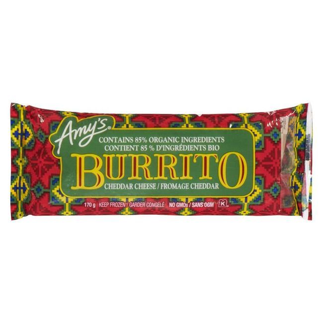 Amy's Burrito Au Cheddar, Aux Haricots Et Au Riz, 6 Oz -- 12 Par Caisse