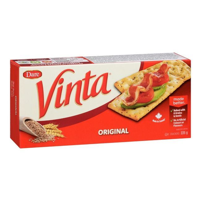 Vinta Biscuits Craquelins À Base De Plantes, 225 G -- 12 Par Boîte