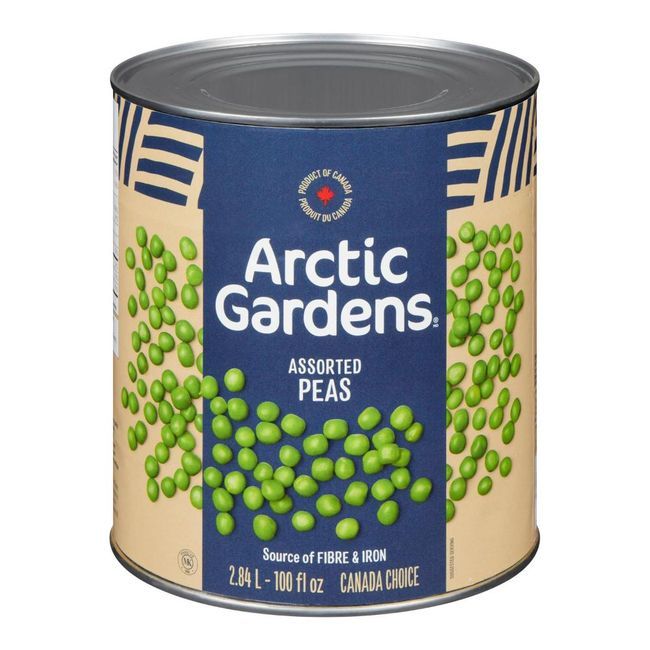 Arctic Gardens Assorted Size Peas, 2.84 L -- 6 Per Case