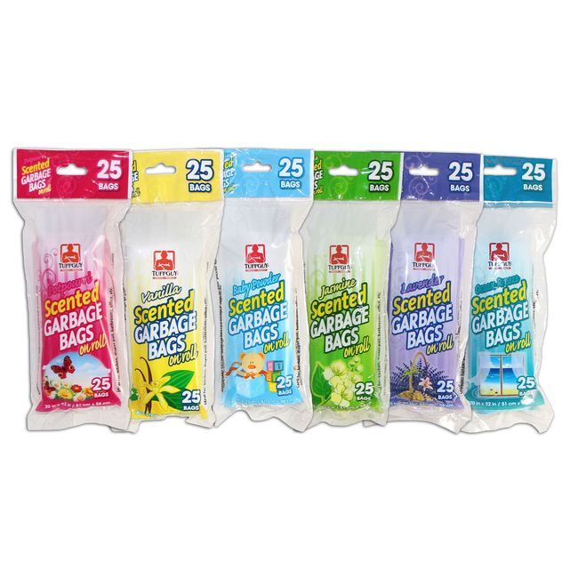 Tuff Guy Sacs Poubelle Parfumés Assortis, 25 Unités -- 48 Par Boîte
