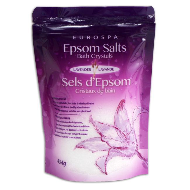 Eurospa Lavender Epsom Salt, 454 G -- 18 Per Case