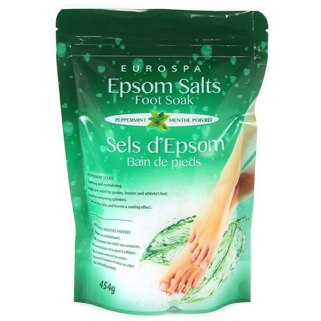 Eurospa Peppermint Foot Soak Epsom Salt, 454 G -- 18 Per Case