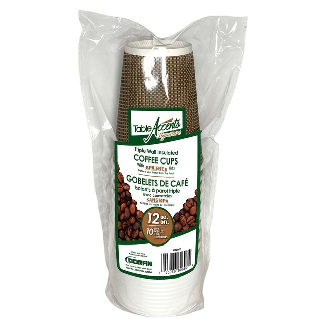 Signature Triple Wall Insulated Coffee Cup with BPA Free Lid