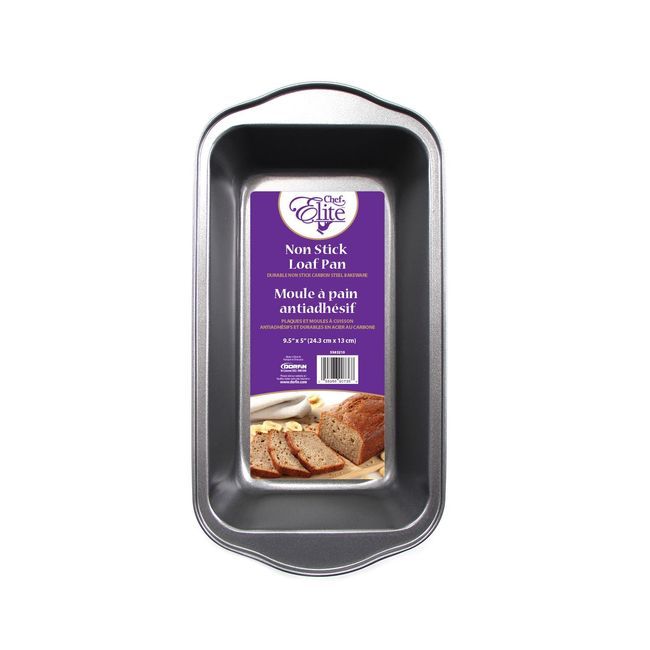 Chef Elite Moule À Pain Antiadhésif, 9,5 X 5 Po -- 12 Par Boîte