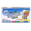 Red Green Yellow Blue Zipper Sandwich Bag