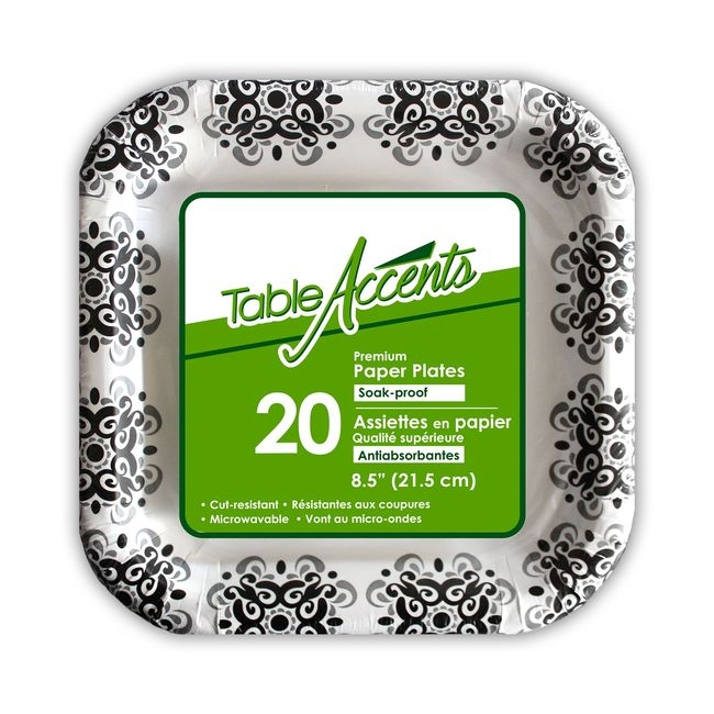 8.5 in Round Soak-proof Premium Paper Plate