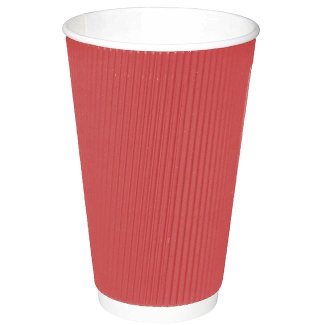Red Triple Wall Insulated Coffee Cup