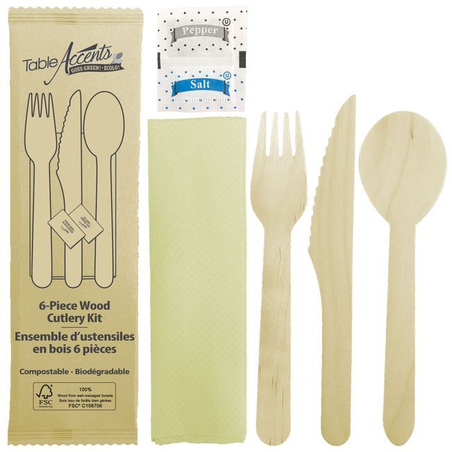 Table Accents Plastic 5-piece Food Kit -- 250 Per Case