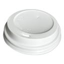 White Polypropylene Dome Sipper Lid for 10 12 and 16 oz Cups