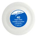 Uncoated White Paper Plate