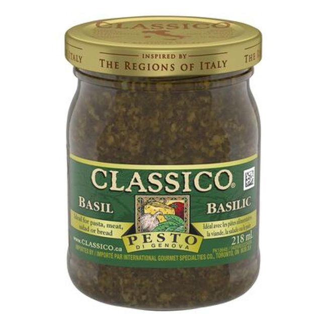 Classico Sauce Pesto Au Basilic, 218 Ml -- 12 Par Boîte