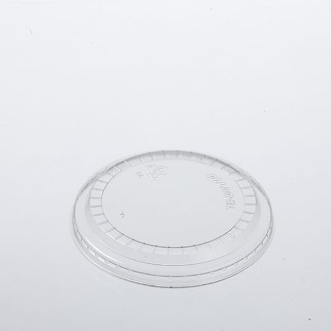 Polar Pak Clear Polystyrene Xl Flat Solid Lid With No Slot 6 Oz Dessert Dish -- 1000 Per Case
