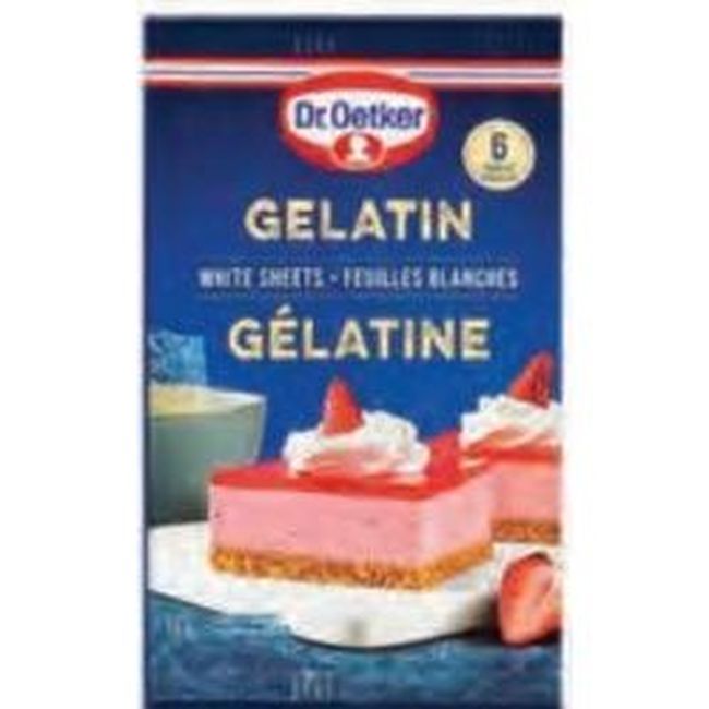 Dr. Oetker Feuilles De Gélatine, 10 G -- 25 Par Boîte