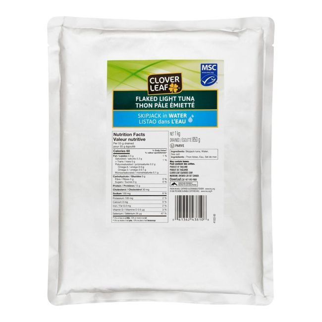 Clover Leaf Flaked Light Tuna In Water, 1 Kg -- 10 Per Case
