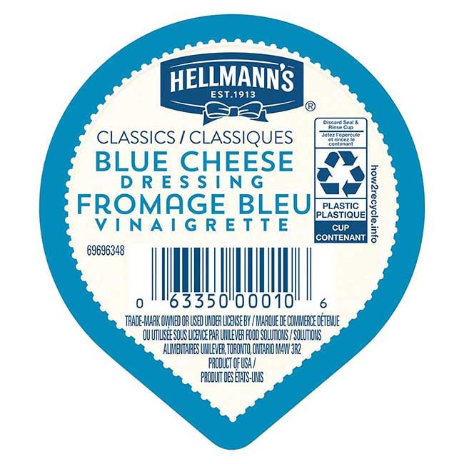 Hellmann's Blue Cheese Dip Cup, 44 Ml -- 108 Per Case
