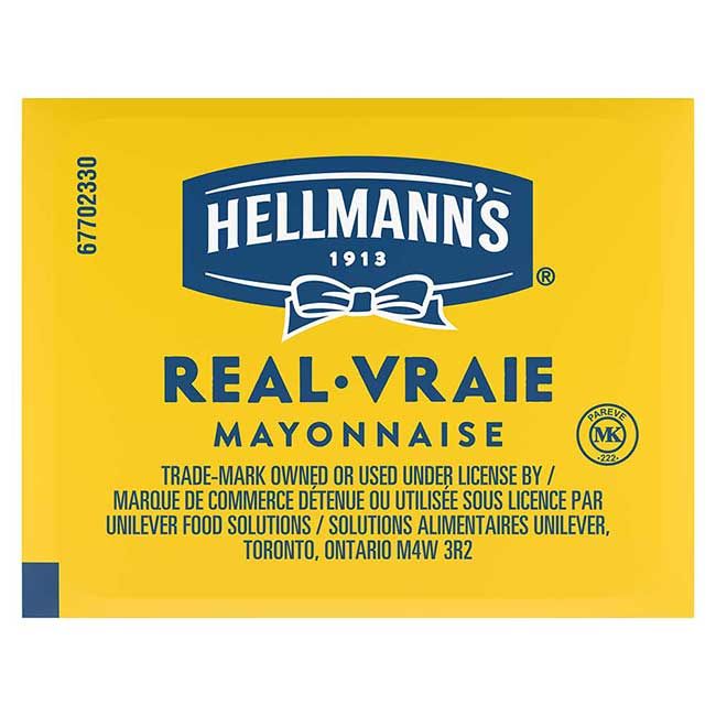 Hellmann's Gluten Free Mayonnaise - Portion Pack, 18 Ml -- 200 Per Case