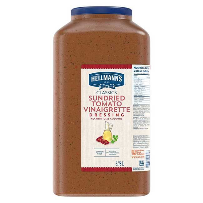 Hellmann's Gluten Free Sundried Tomato Pesto Vinaigrette, 3.78 L -- 2 Per Case