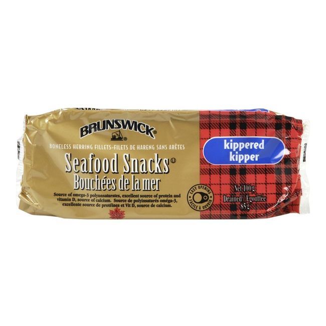 Brunswick Kippered Kipper Seafood Snacks, 100 G -- 18 Per Case