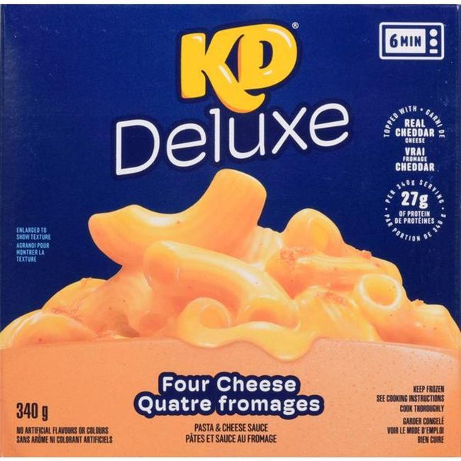 Kraft Dîner De Macaronis Aux Quatre Fromages, 340 G -- 5 Par Boîte
