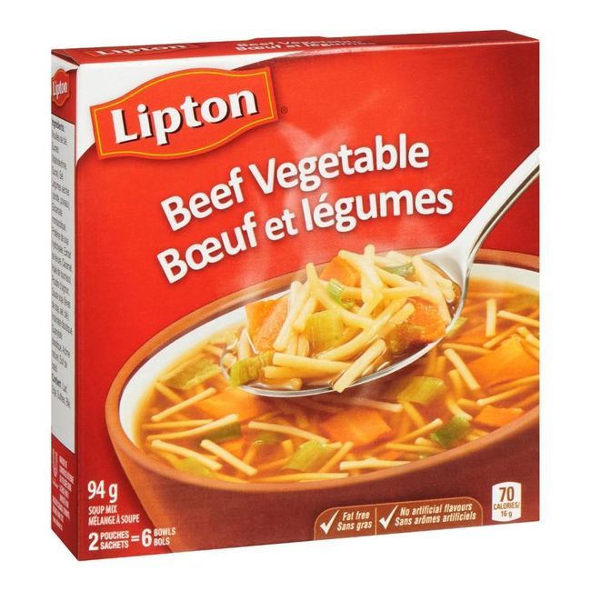 Lipton Mélange Pour Soupe Au Bœuf Et Aux Nouilles, 94 G -- 24 Par Boîte