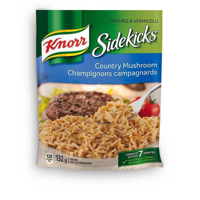 Knorr Sidekicks Country Mushroom Rice, 132 G -- 8 Per Case