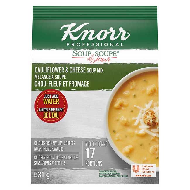 Knorr Professional Cauliflower And Cheese Soup Du Jour Mix, 531 G -- 4 Per Case