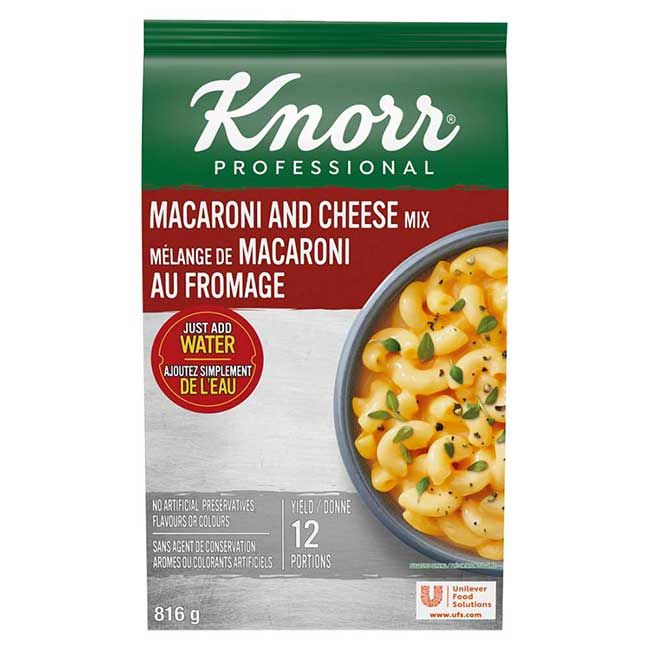 Knorr Professional Pâtes Macaroni Au Fromage, 816 G -- 4 Par Caisse