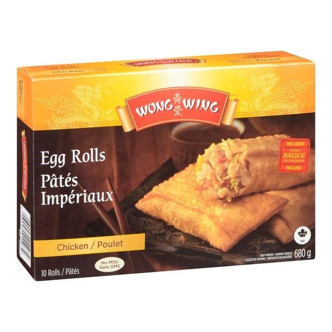 Wong Wing Chicken Egg Rolls, 680 G -- 12 Per Case