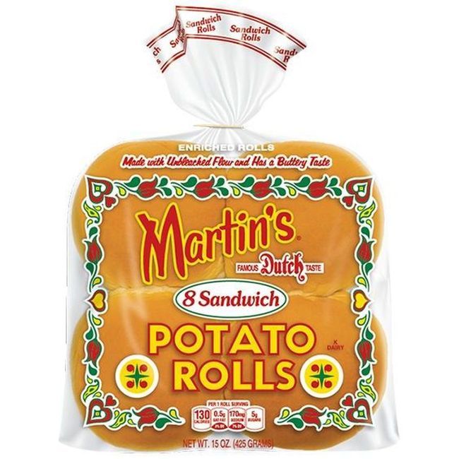 Martin's Pain Aux Pommes De Terre Burger De 3,5 Po, 8 Unités -- 9 Par Boîte