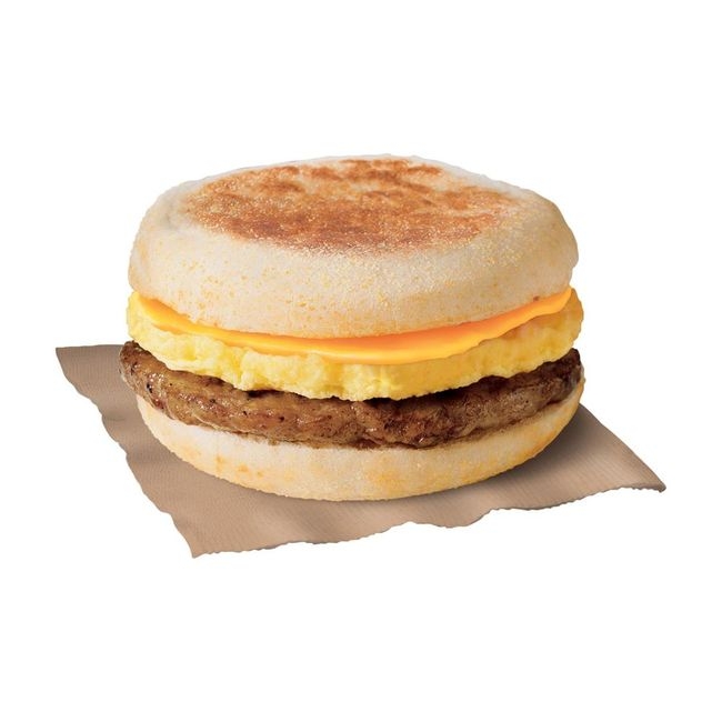 Sausage Egg and Cheese Muffin Sandwich