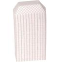 1 lb Red Plaid Poly-coated Paper Food Tray