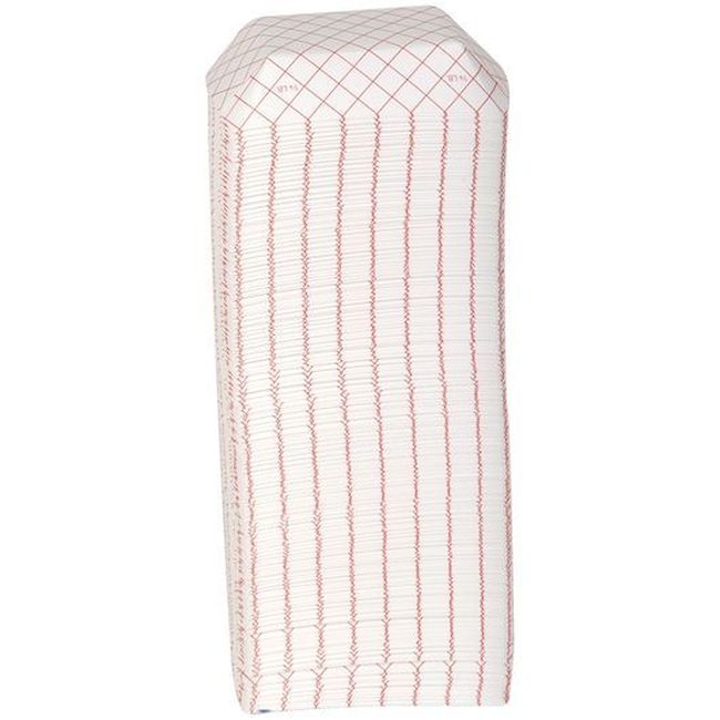 Red Plaid Poly-Coated Paper Food Tray