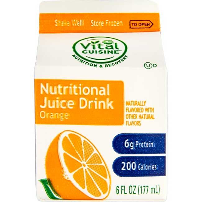 Hormel Vital Cuisine 6 Fl Oz 206 Orange Nutritious Juice Drink, 50 Count