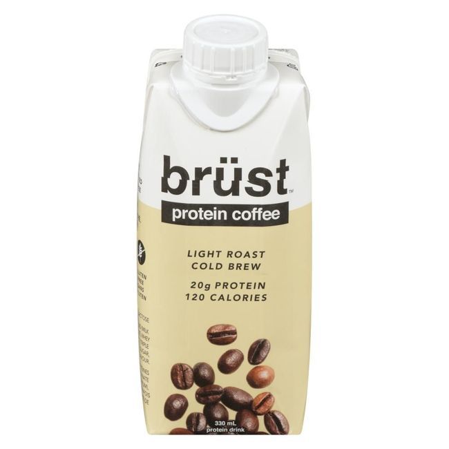Brüst Light Roast Cold Brew Protein Coffee, 330 Ml -- 12 Per Case