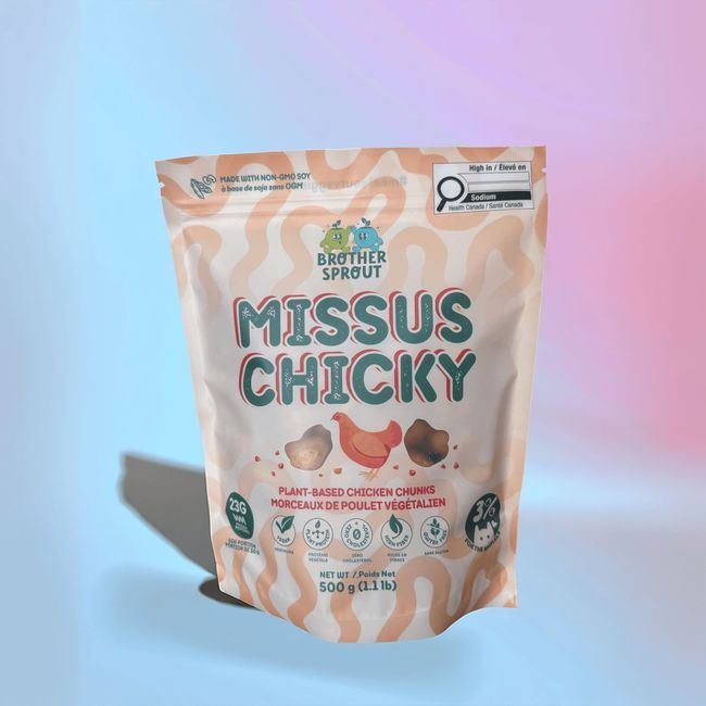 Brother Sprout Missus Chicky Plant Based Chicken Bits, 500 G -- 10 Per Case